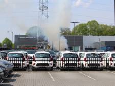 Container met accu’s in brand bij autobedrijf in Apeldoorn