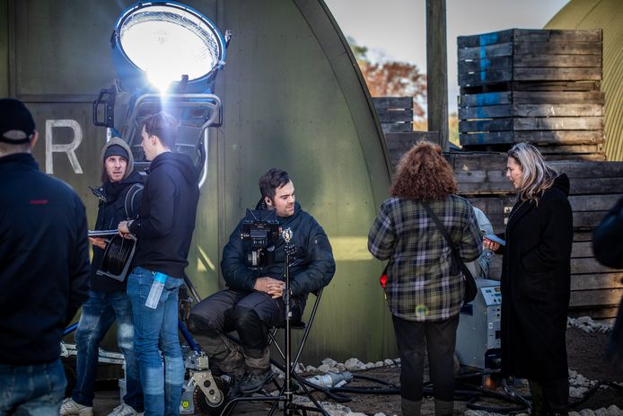 bezoek aan de filmset van De Slag om de Schelde in Sint-Truiden