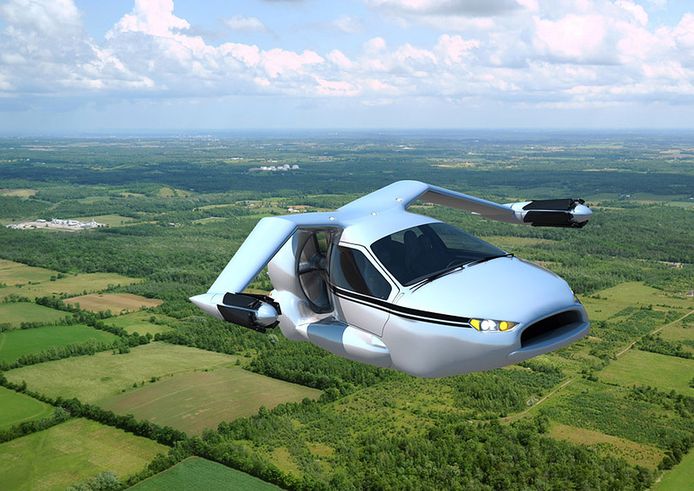 Vliegende auto van het Amerikaanse bedrijf Terrafugia, de TF-X