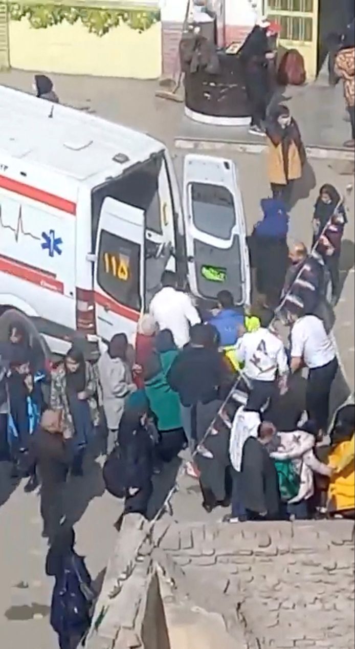 A person was taken to an ambulance at a girls' school in Ardabil after he was reported to have been poisoned.