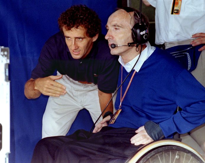 Frank Williams met Alain Prost.