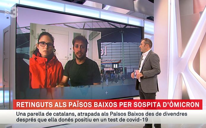 Het stel uit Barcelona zit nu vast in een gesloten afdeling van een ziekenhuis in Haren bij Groningen, verklaarden ze maandag tijdens een interview met een Catalaanse nieuwszender.