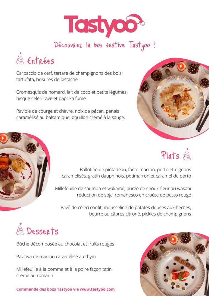 Le menu des fêtes Tastyoo