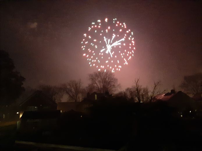 Vuurwerk boven Apeldoorn.