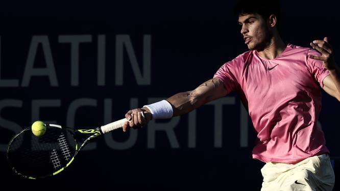 Carlos Alcaraz en finale de son tournoi de rentrée à  Buenos Aires 