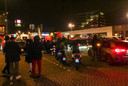 Ook bij McDonald's aan de Zuiderval ontmoeten fans van het Marokkaanse elftal elkaar om de overwinning te vieren.