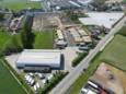 Een luchtfoto van het projectgebied