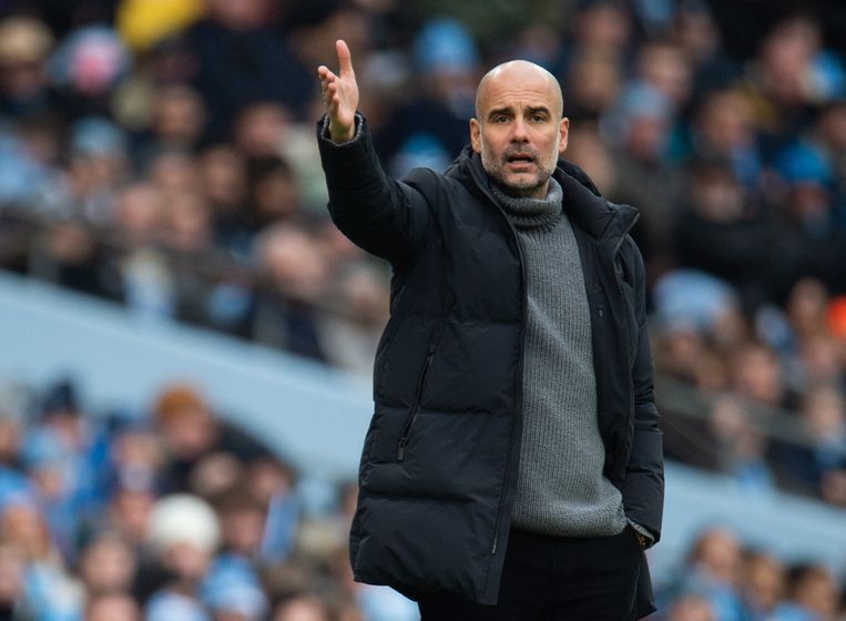 Trainer Pep Guardiola van Manchester City. Beeld ANP / EPA