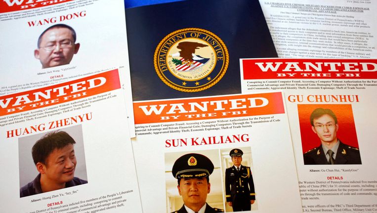 Wanted by the FBI: de verdachte Chinese hackers Beeld The New York Times