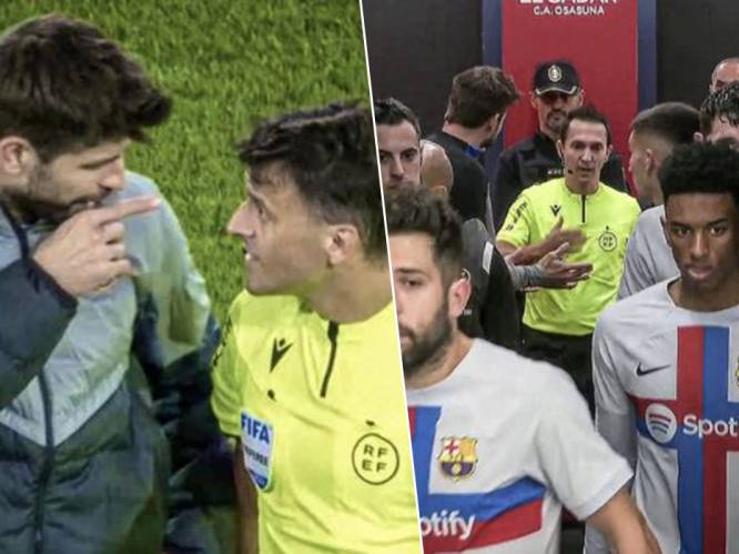“Ik schijt op je verdomde moeder”: hoe Piqué zonder te spelen maar met ongeziene tirade tegen de ref afscheid nam van het voetbal