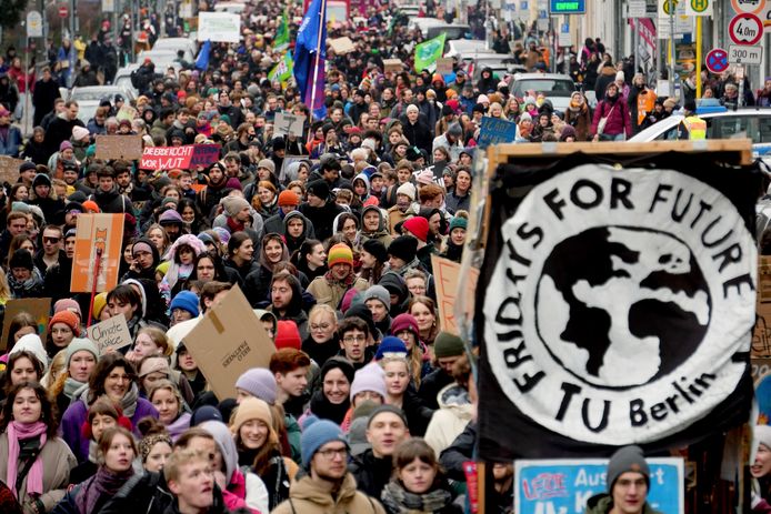 Klimaatprotest in Berlijn
