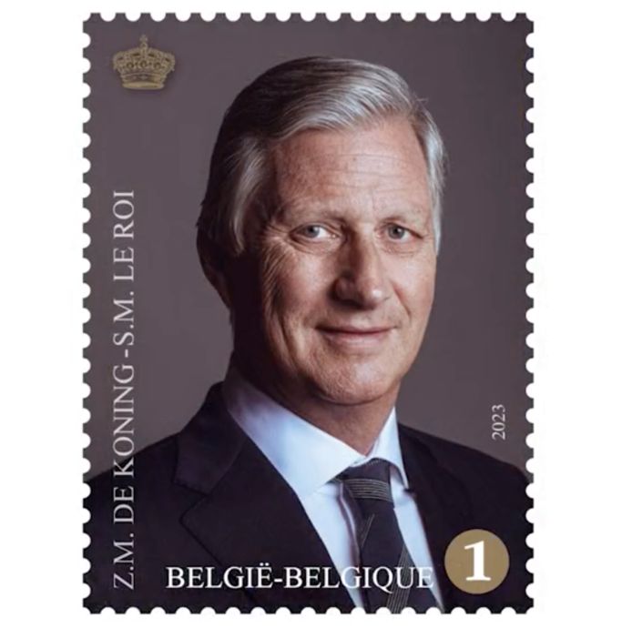El nuevo sello en honor a los 10 años del Rey Philippe.