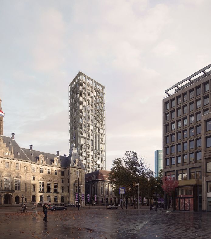 Impressie van Post Rotterdam aan de Coolsingel.
