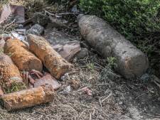 Un obus de la Première Guerre mondiale explose dans un champ de pommes de terre, une femme blessée