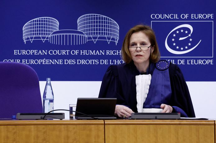 Siofra O'Leary, één van de rechters van het Europees Hof voor de Rechten van de Mens die zich vandaag voor het eerst uitsprak over klimaatbeleid.