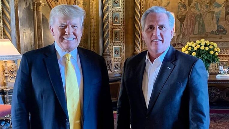 Trump met Kevin McCarthy in Mar-a-Lago Beeld PAC