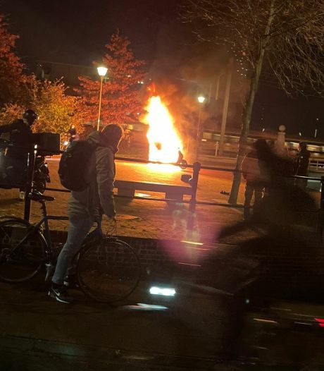 Scooter brand uit aan Smallepad in Amersfoort