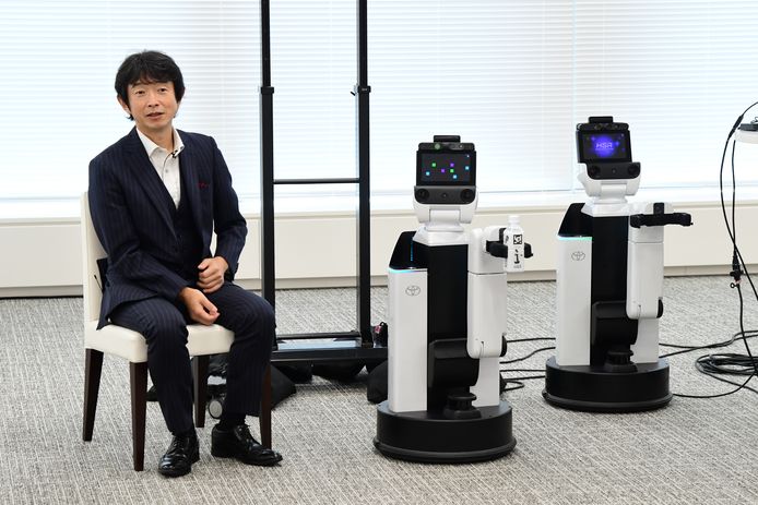 Naast auto's werkt Toyota ook aan hulprobots, zoals deze Human Support Robot