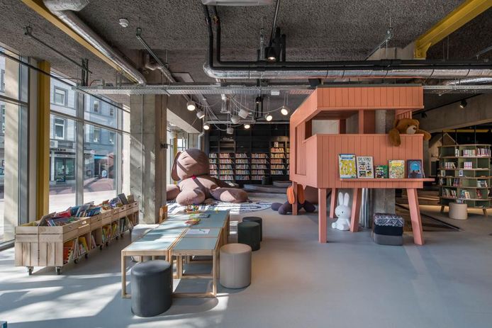 Een stukje van de gezamenlijke ruimte in het cultureel centrum van Kerkrade