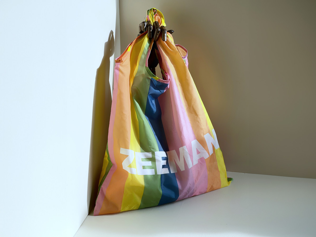 Geel discount tasje zeeman