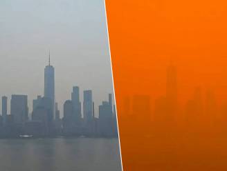 Timelapse laat zien hoe skyline New York in enkele uren tijd helemaal verzwolgen wordt door rook van bosbranden in Canada