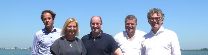 Het team van Phlecs in Eindhoven en Den Dungen met vlnr Joost den Hollander, Willeke Wisse, Peter-Paul Prinsen, Rene Wenmekers en David Aubert.