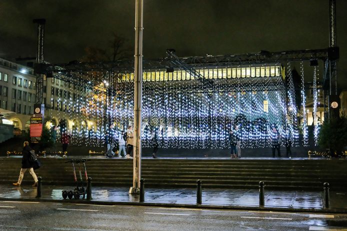 kerstverlichting aan de Kunstberg