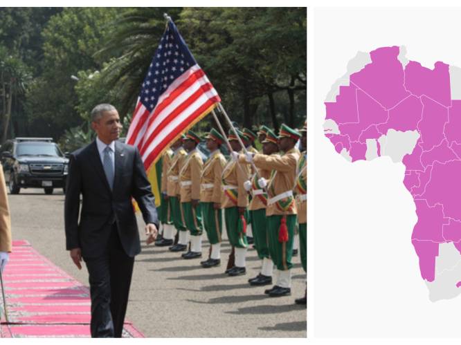 Deze Afrikaanse landen kregen nog nooit een Amerikaanse president over de vloer