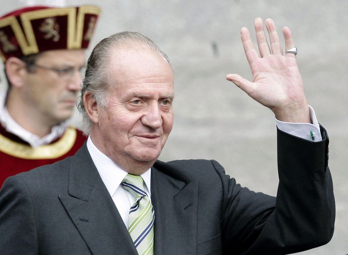 Oud-koning Juan Carlos van Spanje op archiefbeeld