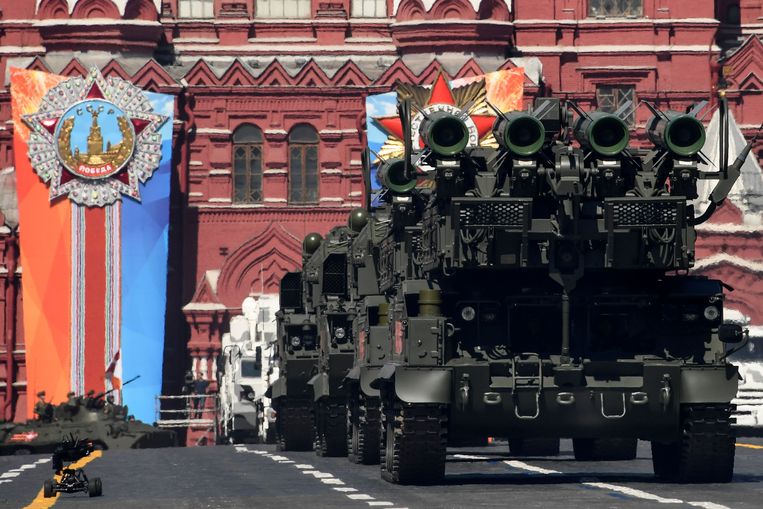 Buk-M2 luchtverdedigingsraketsystemen.