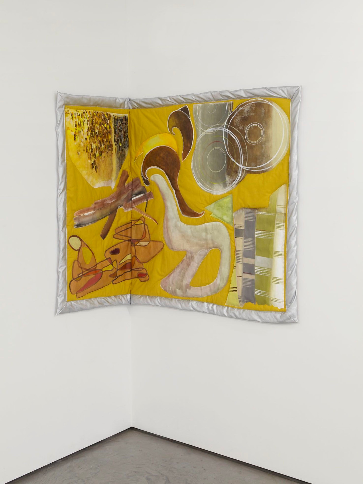 Ana Navas - Tara III, 2019, Acryl op canvas, katoen, nepleer, 114 x 171 cm, uniek werk.
Galerie: tegenboschvanvreden
 Beeld -