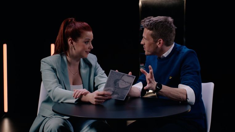 Lotte Vanwezemael en Servaas Bingé in 'Da's dikke liefde' Beeld SBS