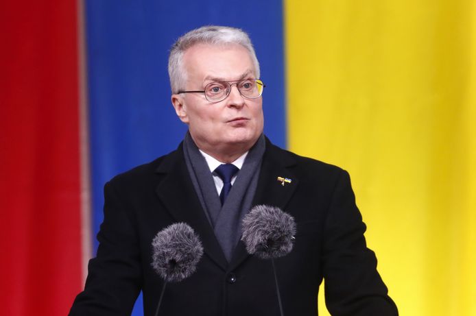 De Litouwse president Gitanas Nauseda.