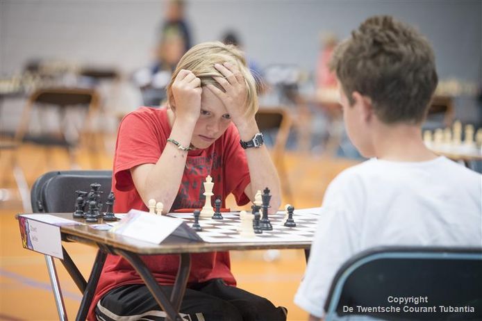 Ook vorig jaar streden jonge schakers om de titel Nederlands Kampioen in de Bornse sporthal.