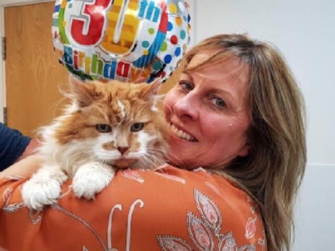 Rubble viert zijn 30ste verjaardag en is oudste Britse kater