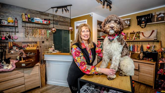 Labradoodle Billie inspireert Dominique voor de opening van haar eigen hondenspeciaalzaak in Sint-Andries