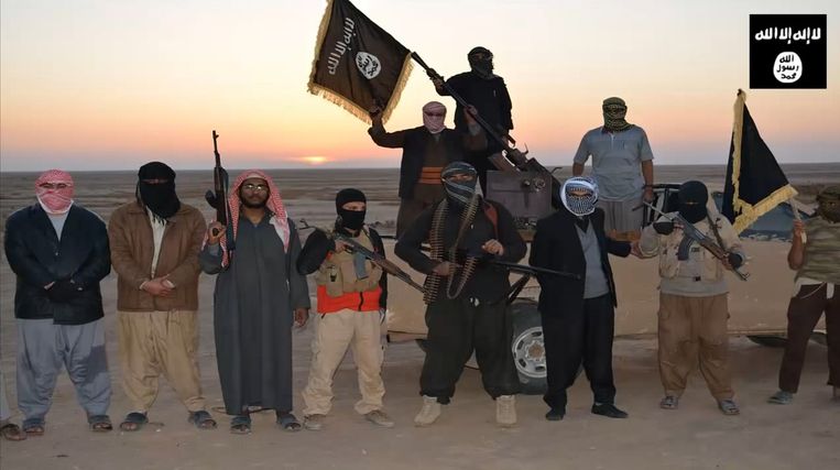 Strijders van Islamitische Staat (IS). Beeld anp