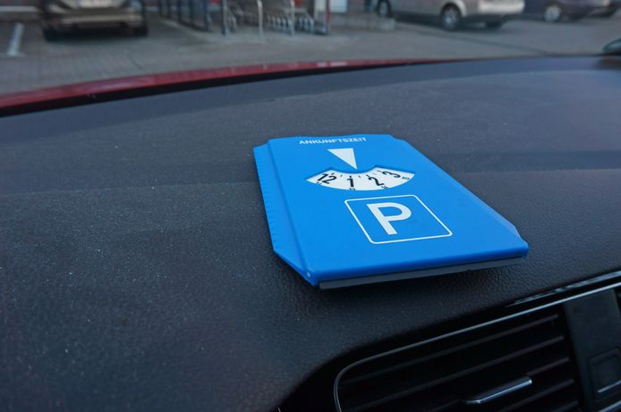 Een parkeerschijf, foto ter illustratie.