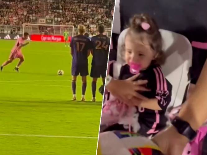 Messi knalt vrijschop vol op klein meisje: kindje barst in tranen uit, maar vooral reactie van papa gaat viraal
