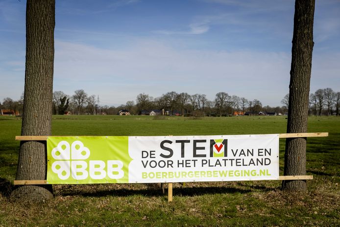 Een campagnebord van de BoerBurgerBeweging (BBB). Foto ter illustratie.