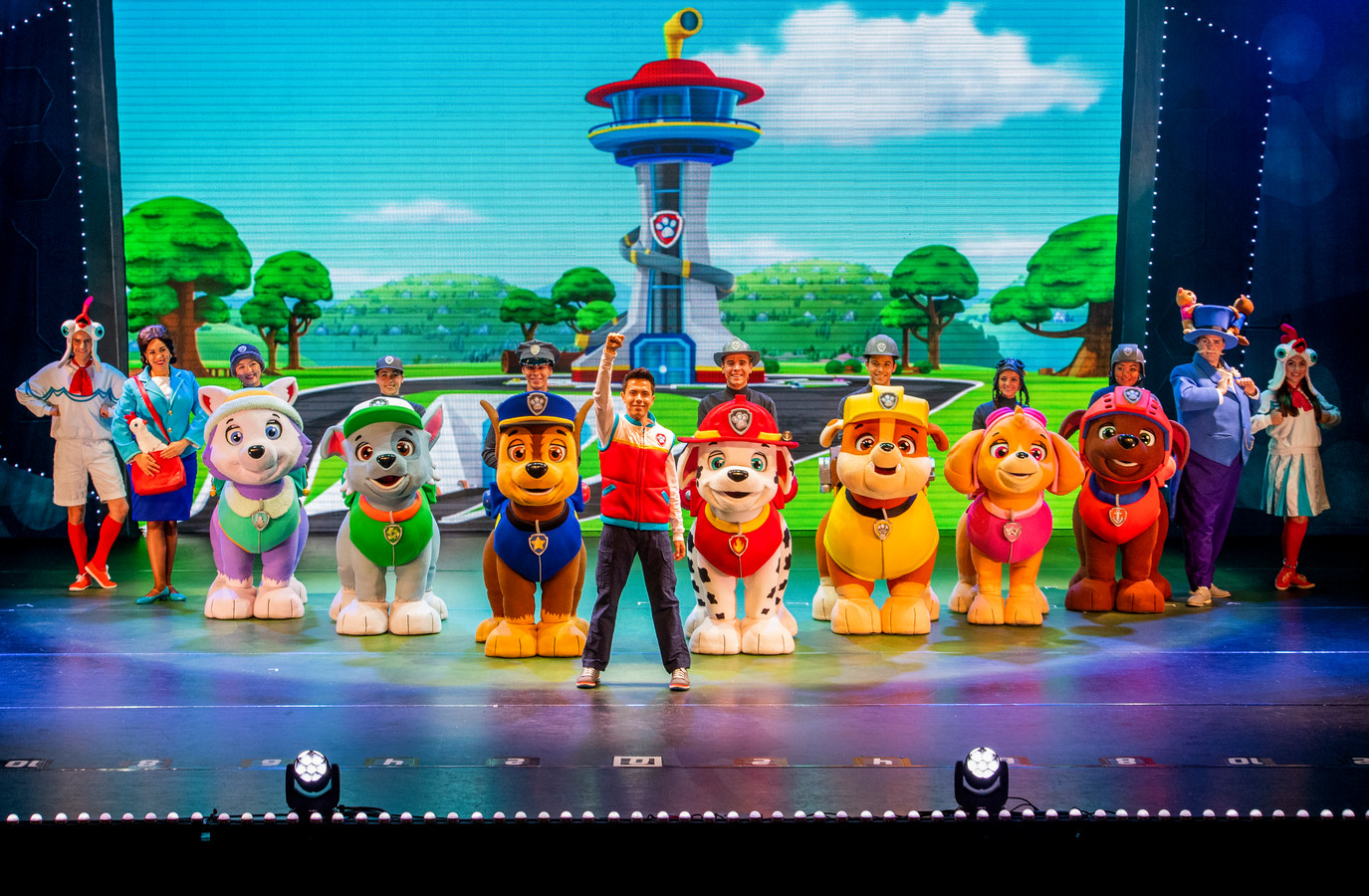 Paw Patrol zomerbaantje in het theater Foto AD.nl