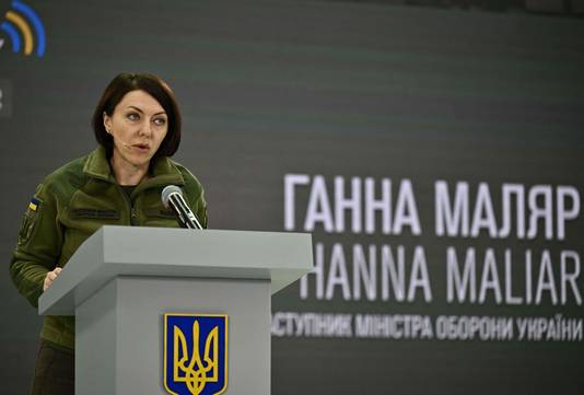 De Oekraïense viceminister van Defensie Hanna Maliar.