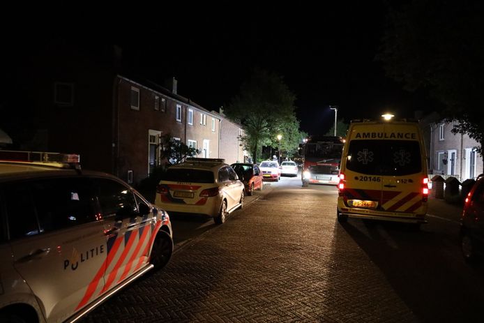 De politie rukte met meerdere wagens uit voor het incident aan de Molenstraat in Sprang-Capelle.
