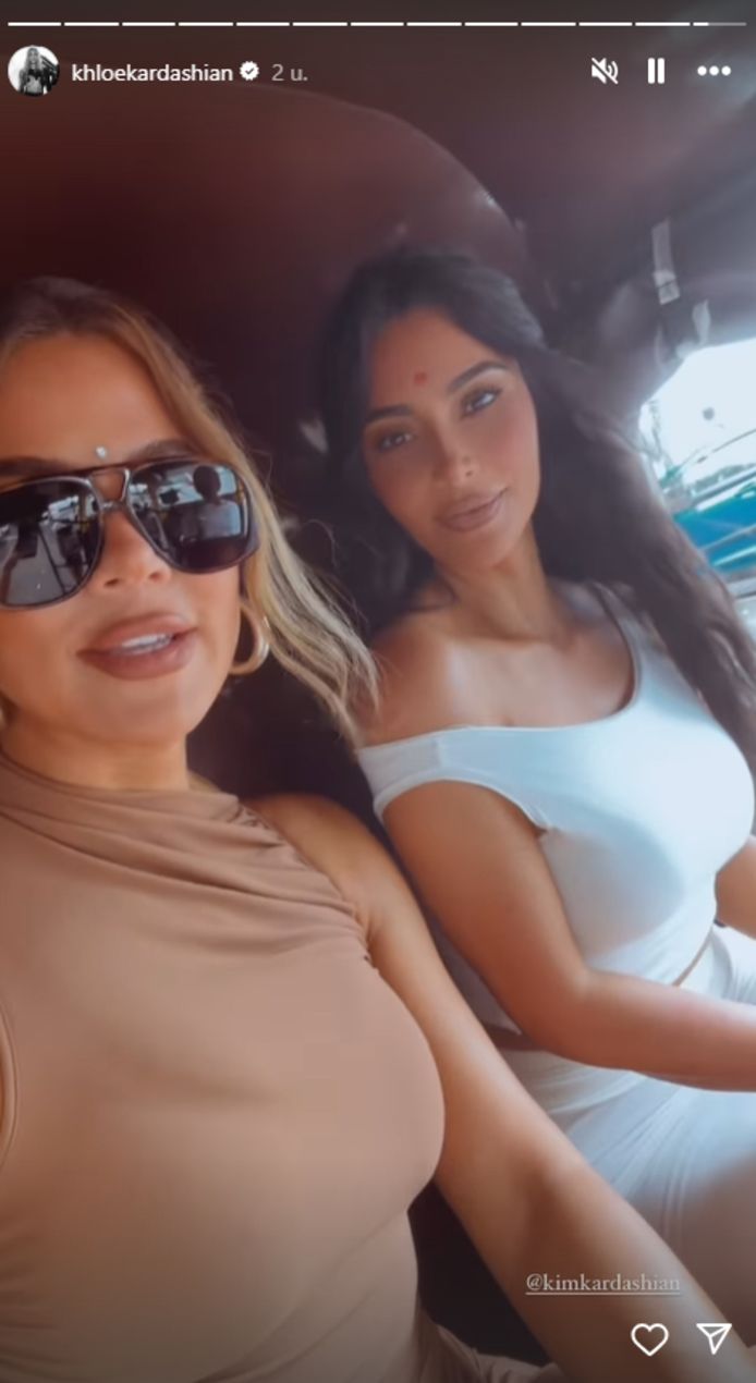 Kim en Khloé Kardashian in India voor bruiloft miljardairszoon | Show |  bd.nl