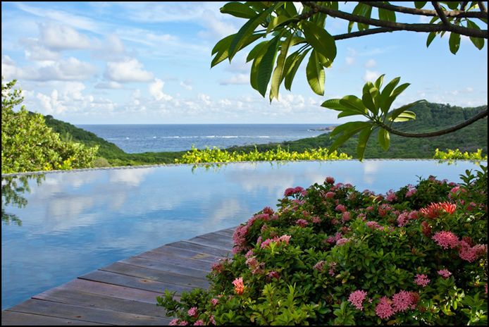 Een blik op het prachtige eiland Mustique, waar Kate en William zouden verblijven.