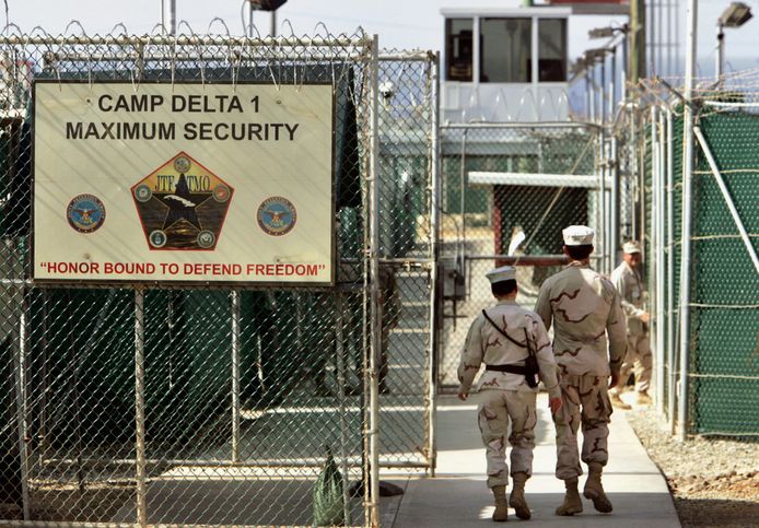 Een afdeling van het detentiecentrum in Guantánamo Bay. Archiefbeeld uit 2006.