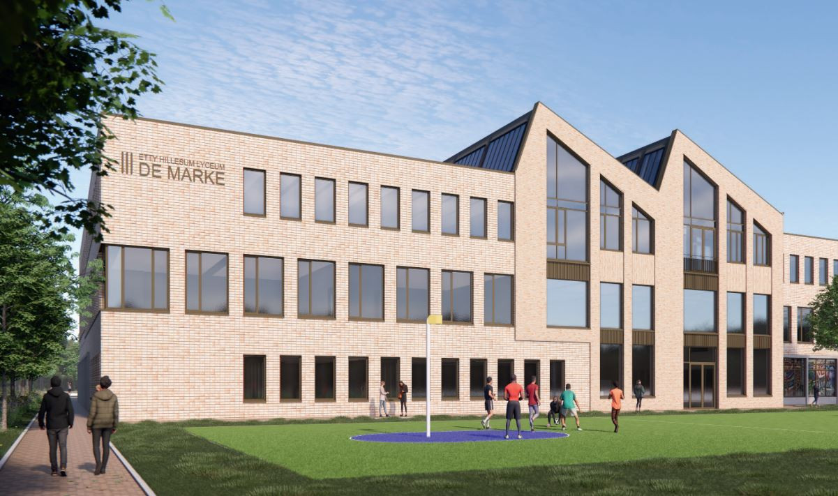 Zo komen middelbare school De Marke en sporthal in Deventer eruit te