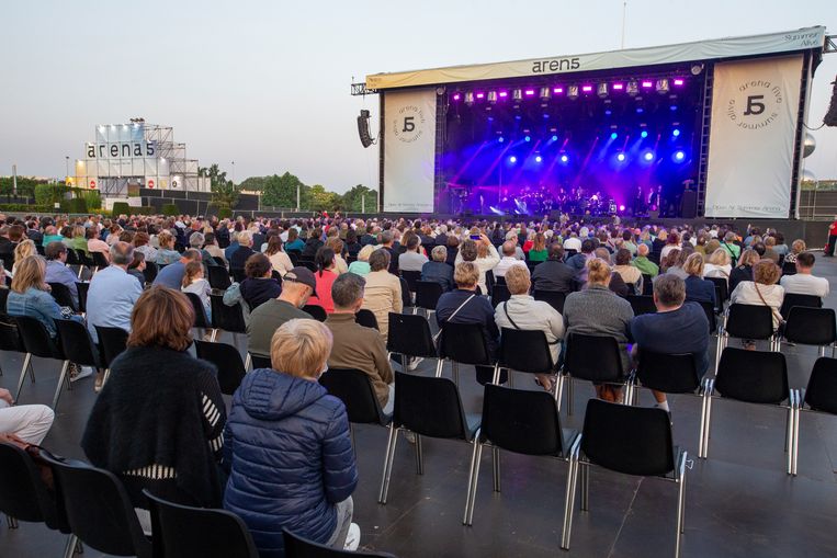 Een eerder concert in de Arena5, eind juli. Beeld BELGA