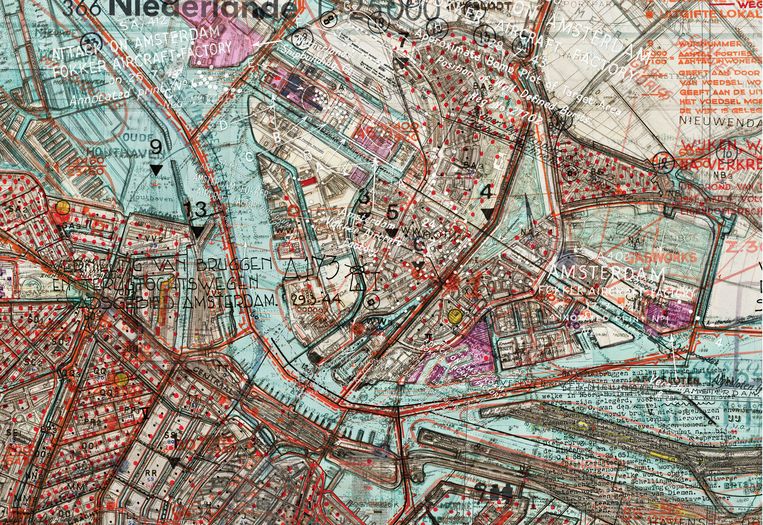 Depictions of Amsterdam 1940-1945, detail.  Beeld Gert-Jan Cocken