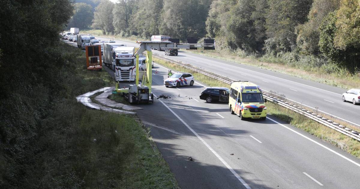 Ongeval met letsel op A1 in de Lutte